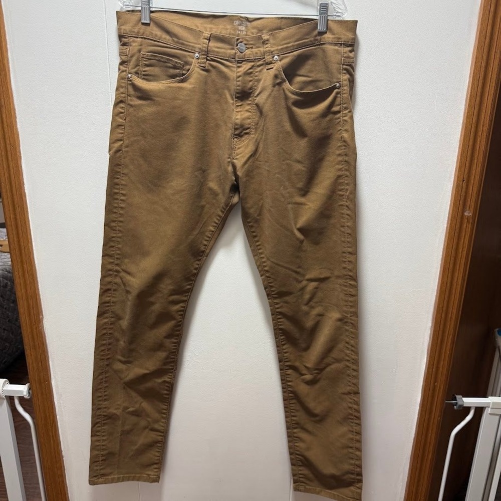 Carhartt WIP Vicious Pant Mens 34x34 Slim Tapered Hamilton Brown Chino